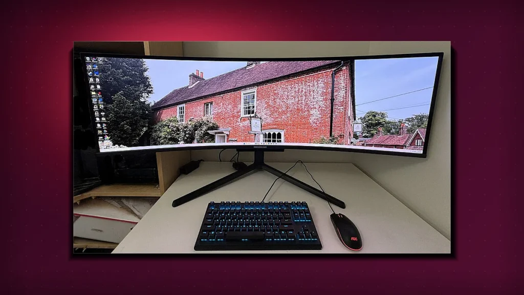 49 inch OLED gaming monitor: DG49OLED240 Obliterates Dual Monitors with 49‑inch OLED Power